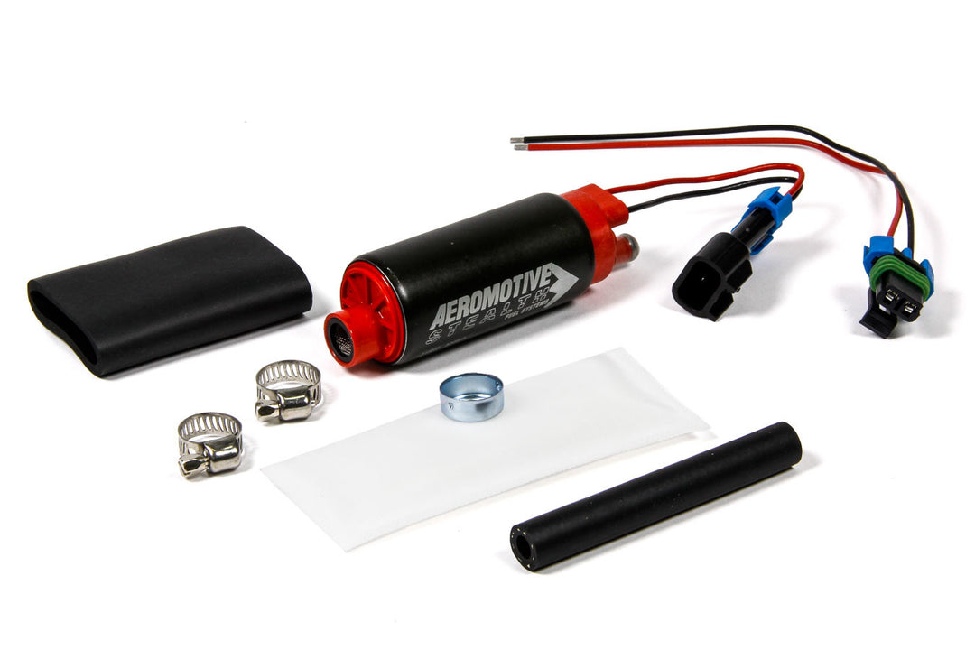AEROMOTIVE 340 Stealth Fuel Pump - Center In/Offset Out E85 (AFS11569)