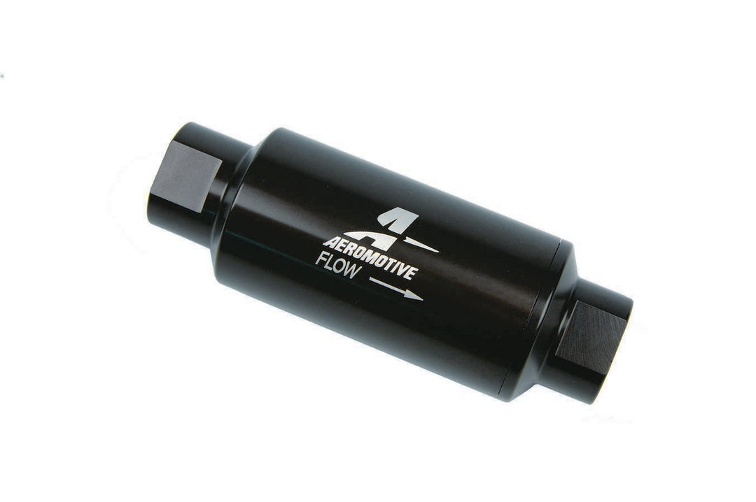 AEROMOTIVE Inline Fuel Filter - 100 Micron- Black (AFS12324)