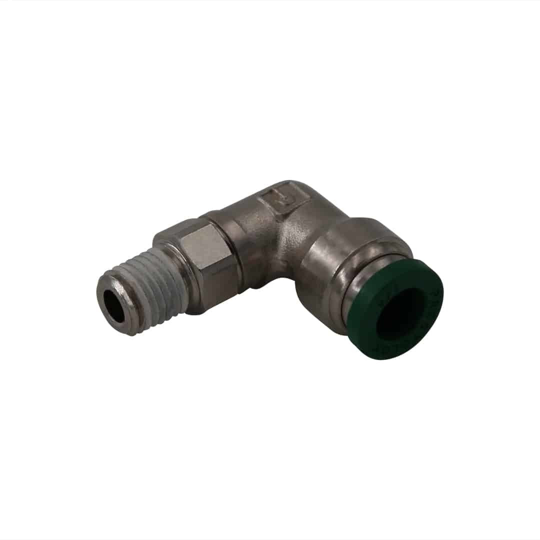 AEROMOTIVE Adapter Fitting 1/16npt to 1/4 Tube 90-Degree (AFS15600)