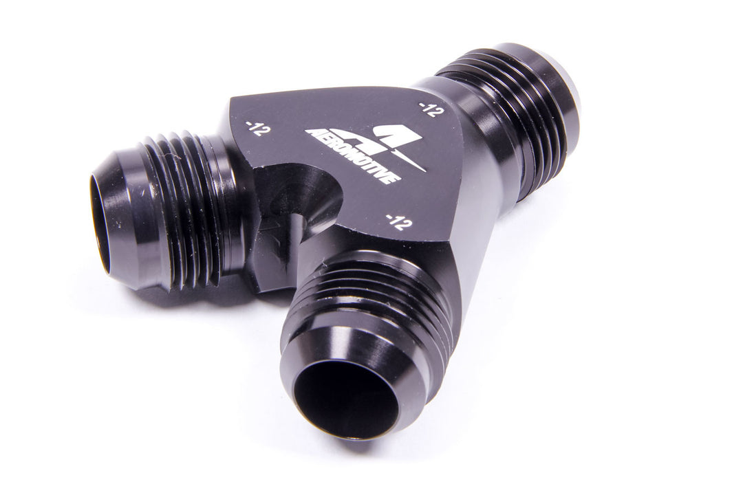 AEROMOTIVE Y-Block Fitting - 12an to 2 x -12an (AFS15679)