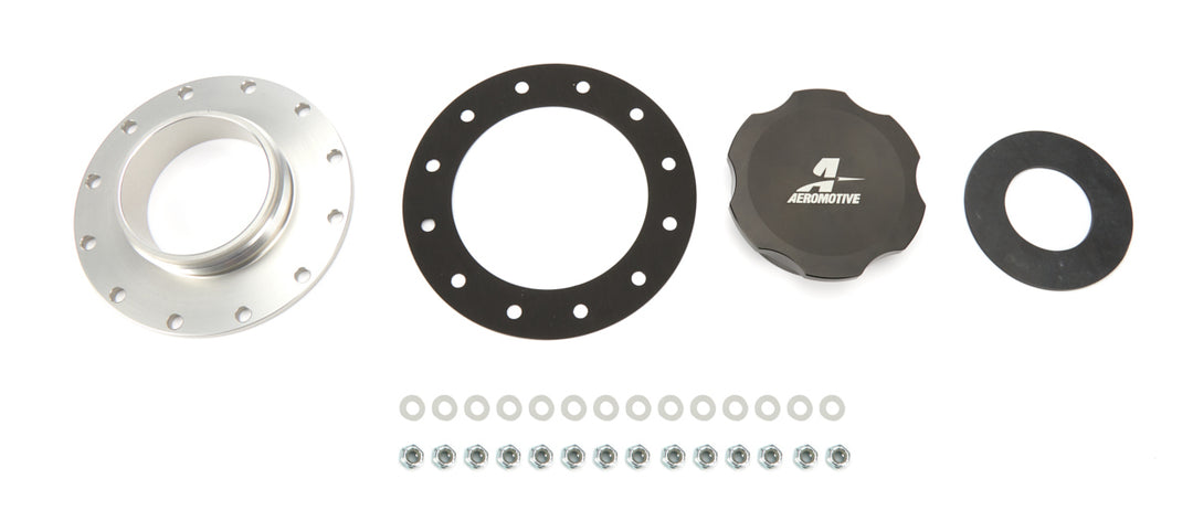 AEROMOTIVE Fillcap Screw-on 3in Dia 12-Bolt Flange - Black (AFS18727)