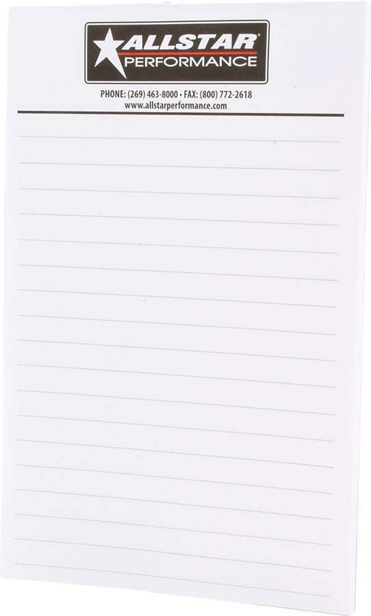 ALLSTAR PERFORMANCE Allstar Notepad 5.5x8.5 Package of 6 (ALL044)