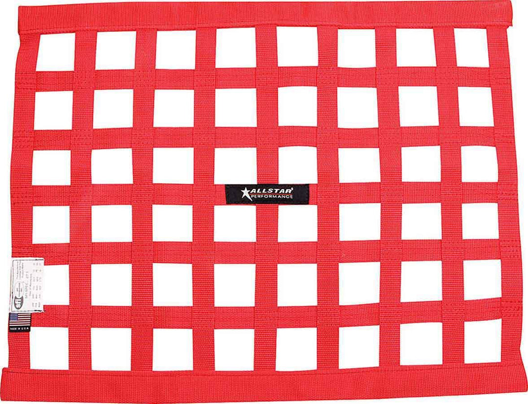 ALLSTAR PERFORMANCE Window Net Border Style 18 x 24 SFI Red (ALL10287)