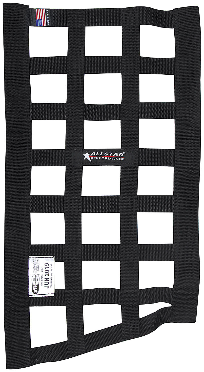 ALLSTAR PERFORMANCE Window Net Border Style Funny Car Black SFI (ALL10291)