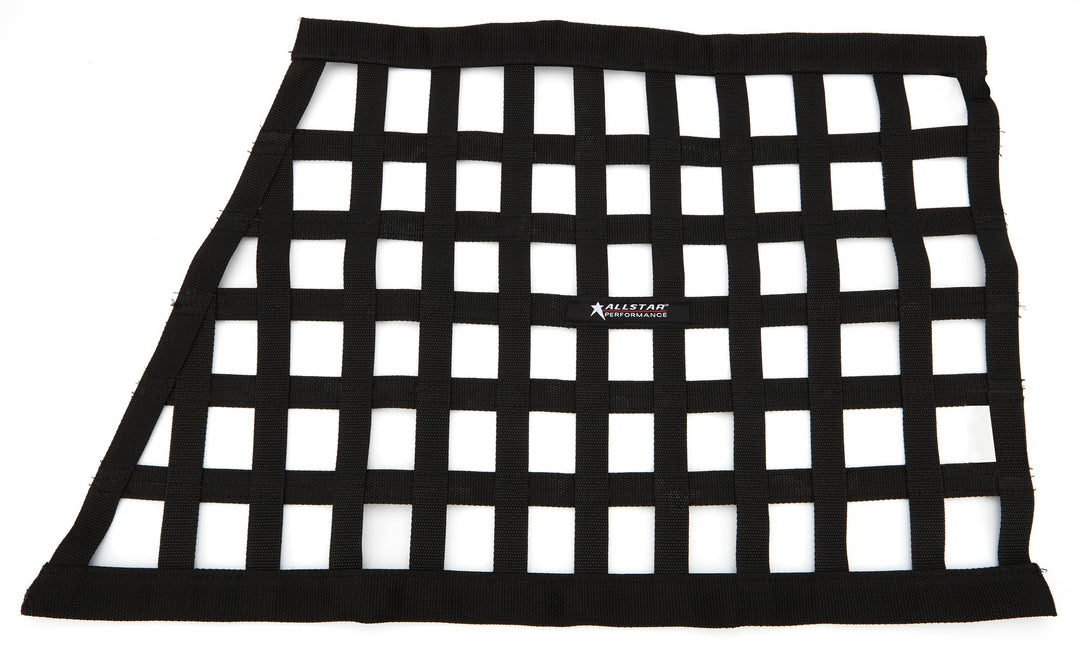 ALLSTAR PERFORMANCE Window Net Ribbon Style Angled Black Non-SFI (ALL10293)