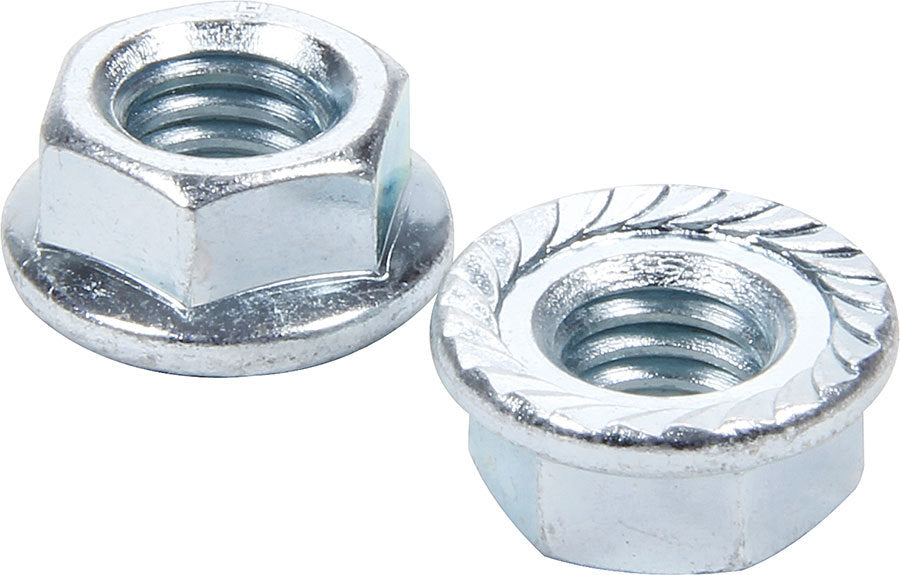 ALLSTAR PERFORMANCE Serrated Flange Nuts 3/8-16 10pk (ALL16042-10)