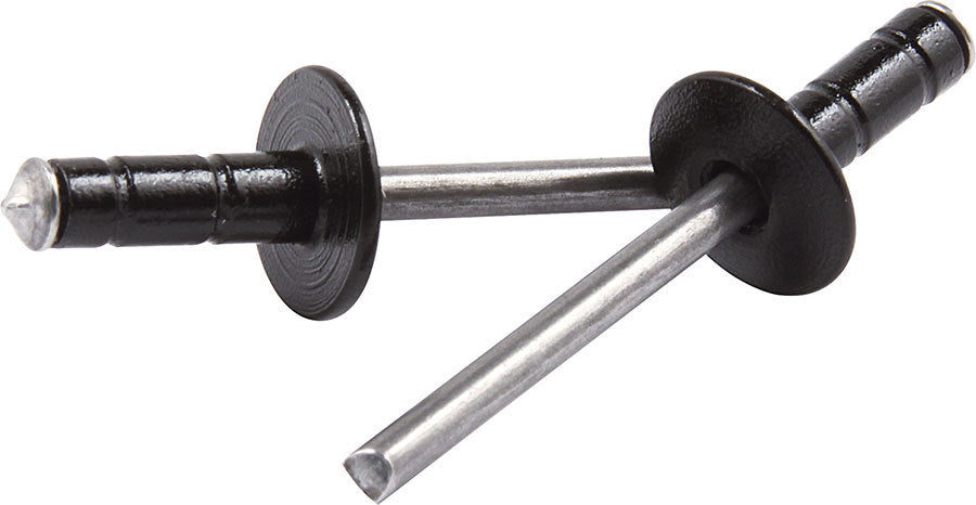 ALLSTAR PERFORMANCE Med Hd Rivet Black 250pk Multi Grip Alum Mandrel (ALL18071)