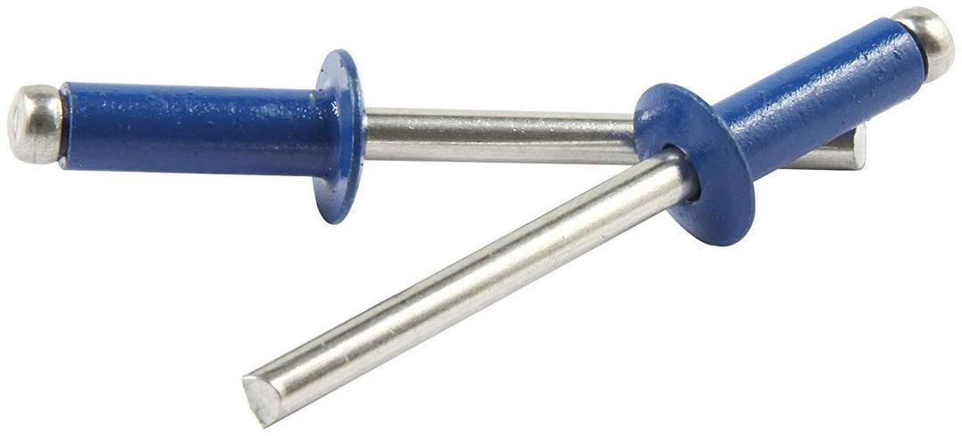 ALLSTAR PERFORMANCE Sm Hd Rivet Blue Alum 250pk Chevron (ALL18135)