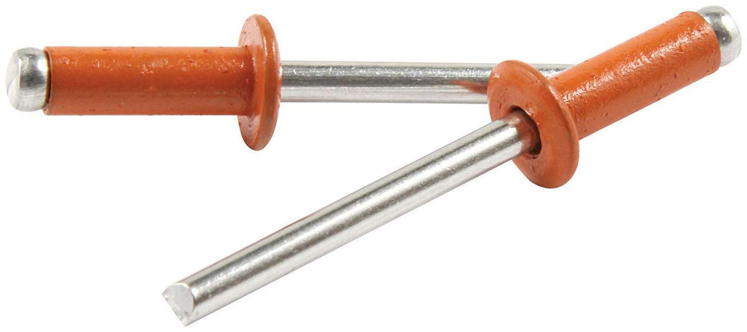 ALLSTAR PERFORMANCE Sm Hd Rivet Orange Alum 250pk (ALL18137)