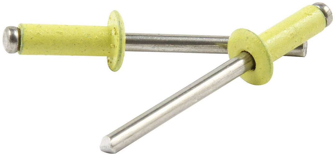 ALLSTAR PERFORMANCE Sm Hd Rivet Yellow Alum 250pk (ALL18139)
