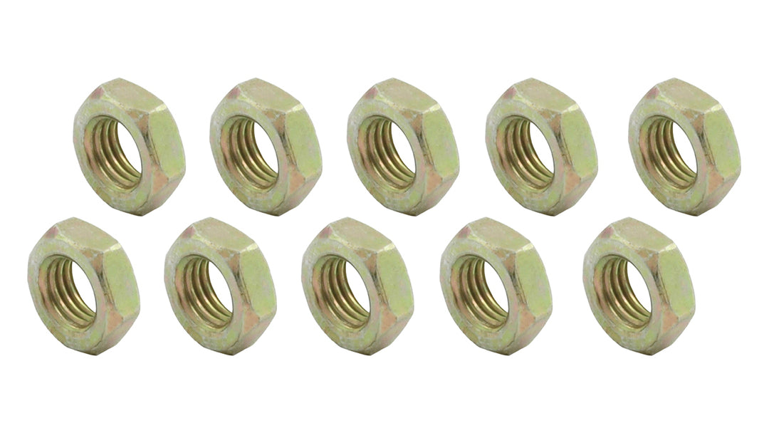 ALLSTAR PERFORMANCE 3/8-24 LH Steel Jam Nuts 10pk (ALL18255-10)
