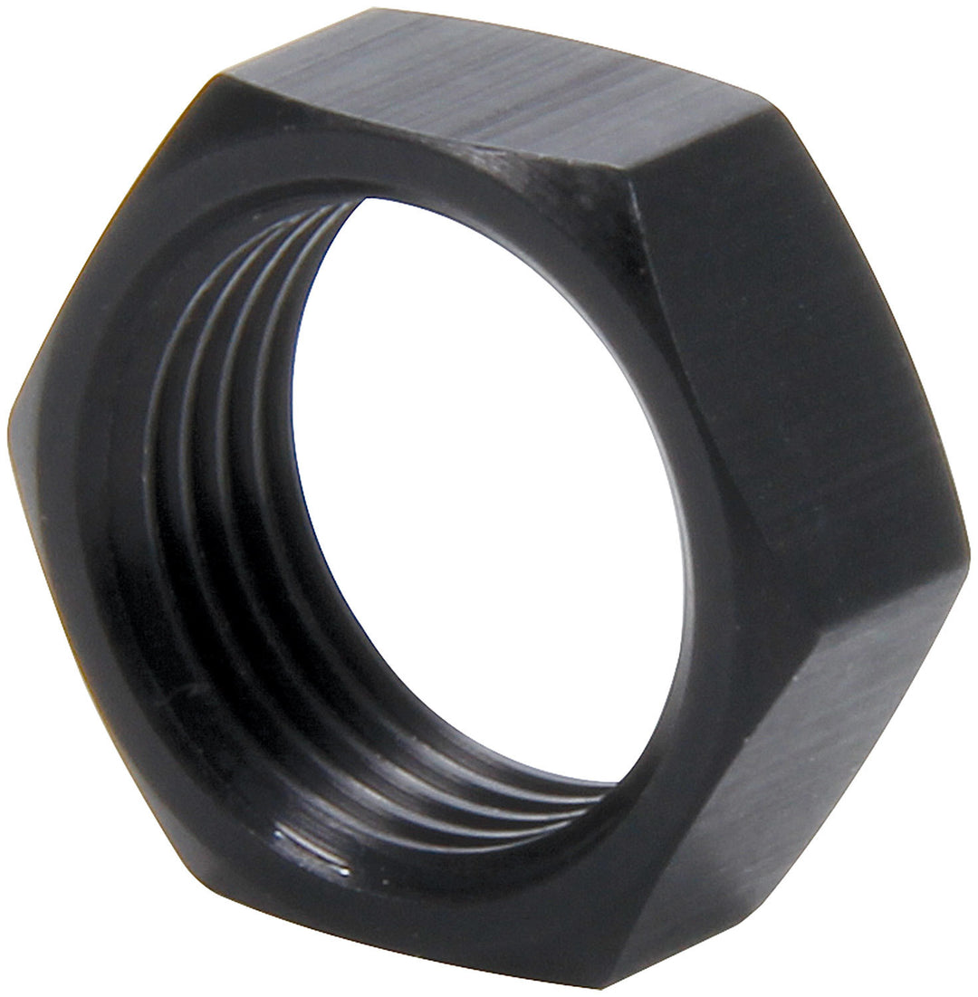 ALLSTAR PERFORMANCE 3/4-16 RH Alum Jam Nuts Thin O.D. Black 50pk (ALL18288-50)