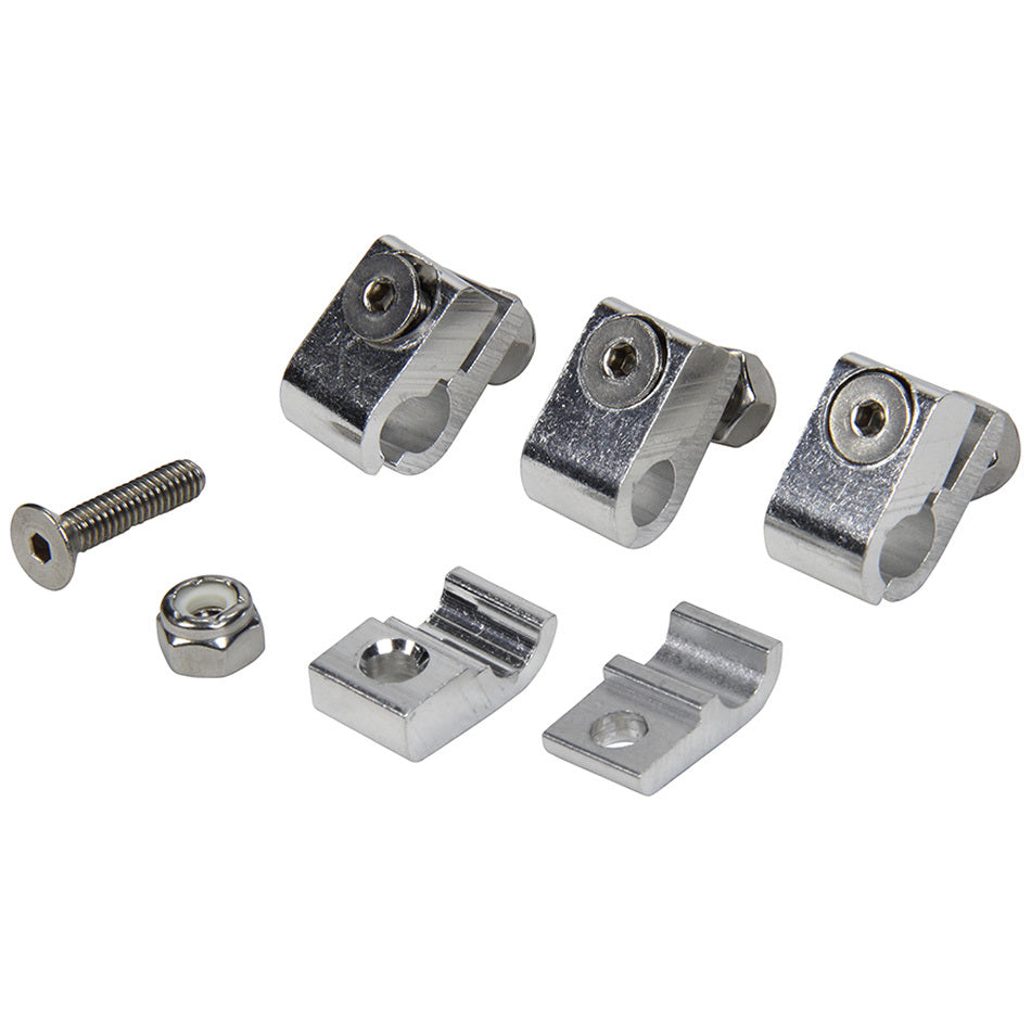 ALLSTAR PERFORMANCE 2pc Alum Line Clamps 1/4in 4pk (ALL18321)
