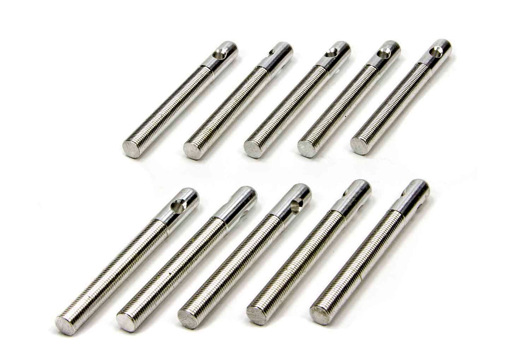 ALLSTAR PERFORMANCE Aluminum Hood Pins 3/8in Silver 10pk (ALL18487-10)