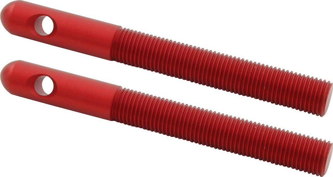 ALLSTAR PERFORMANCE Aluminum Hood Pins 3/8in Red 2pk (ALL18488)