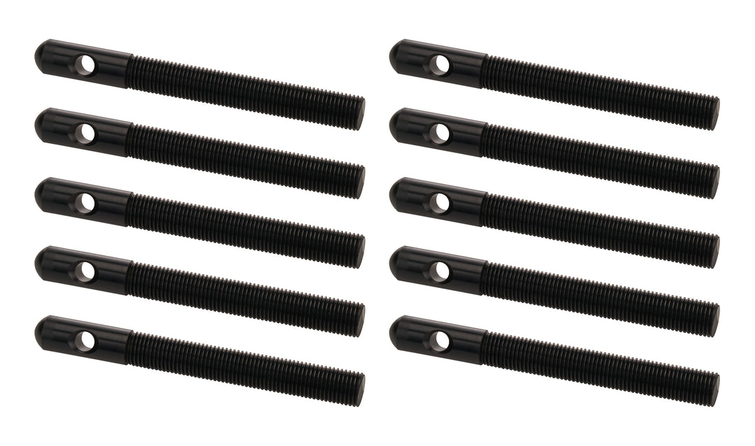 ALLSTAR PERFORMANCE Aluminum Hood Pins 3/8in Black 10pk (ALL18491-10)
