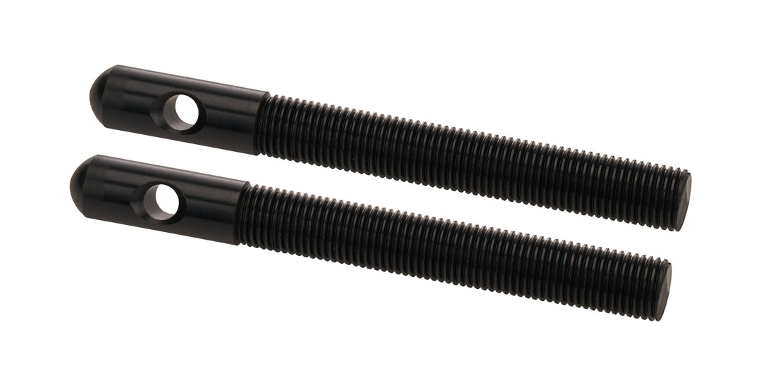 ALLSTAR PERFORMANCE Aluminum Hood Pins 3/8in Black 2pk (ALL18491)