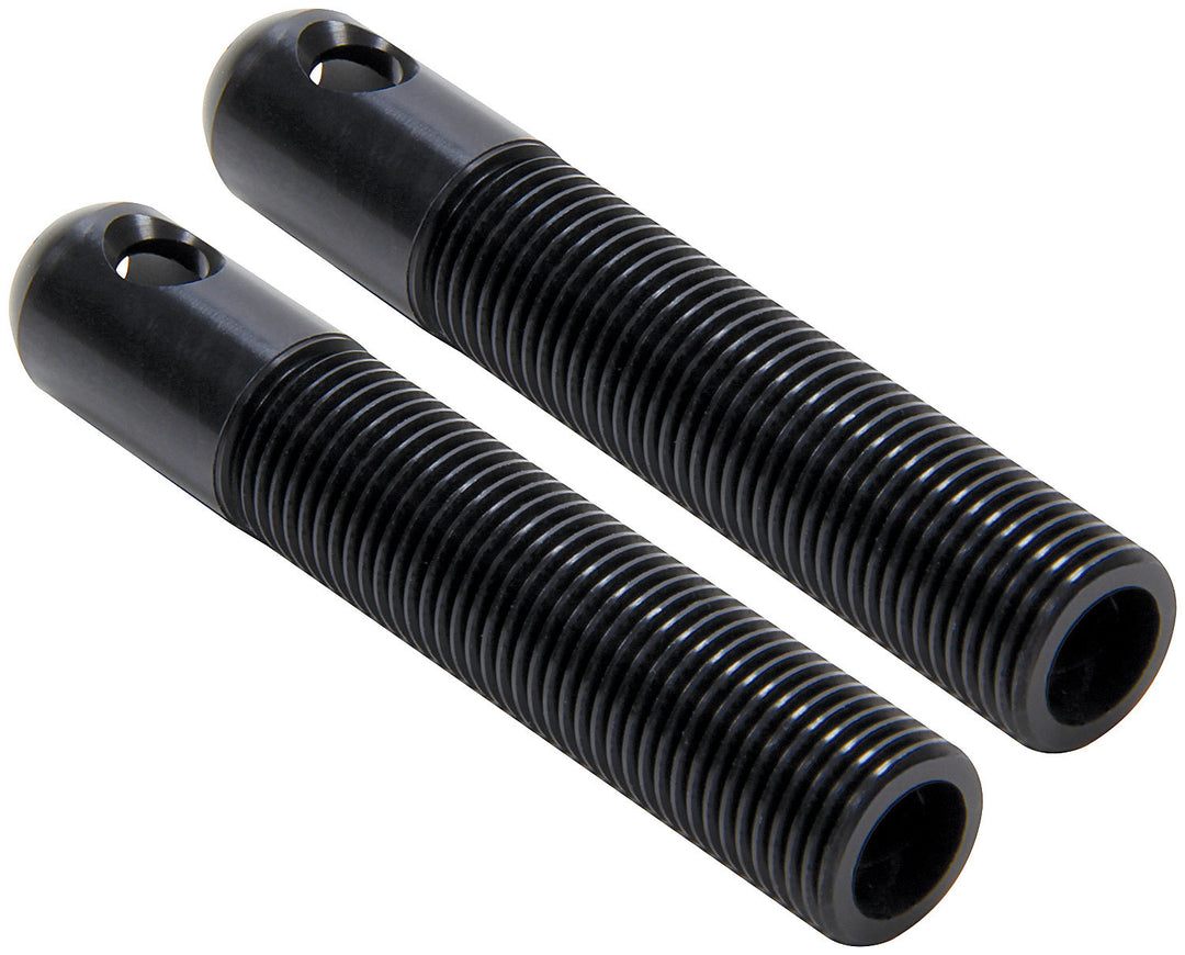 ALLSTAR PERFORMANCE L/W Aluminum Hood Pins 1/2in Black 2pk (ALL18495)