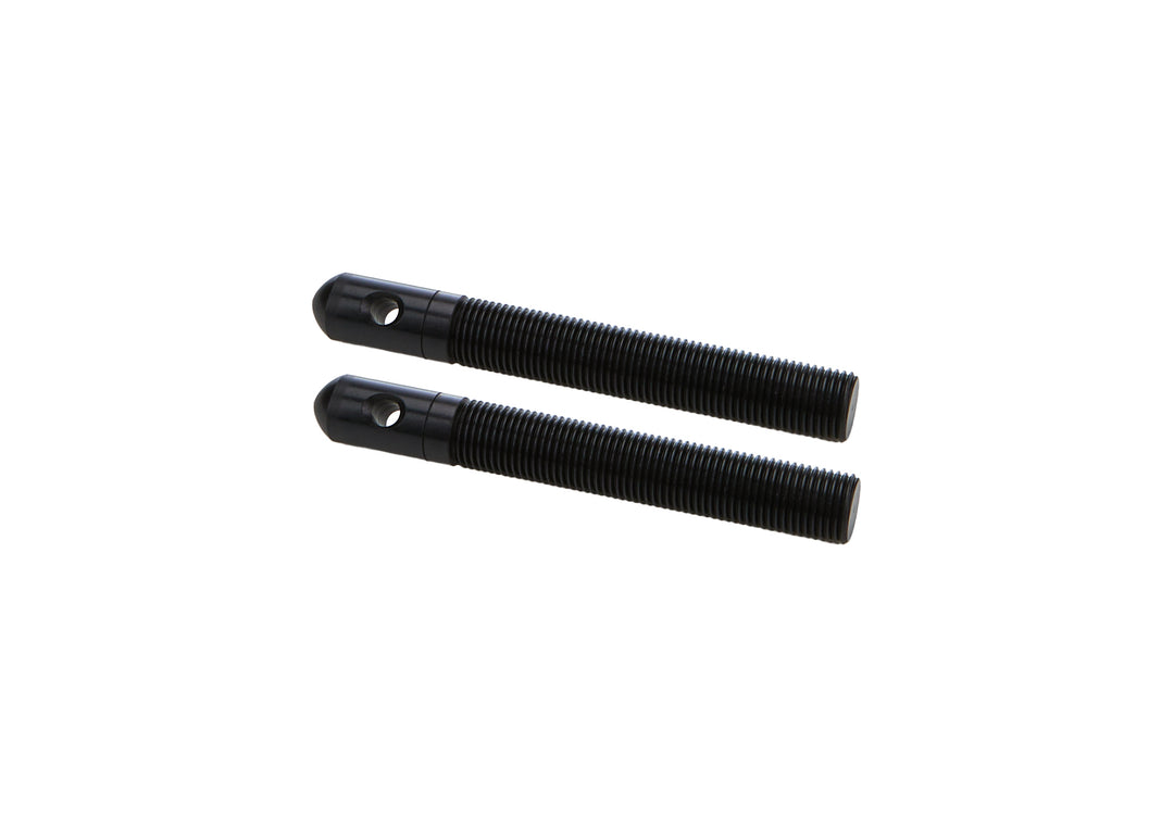 ALLSTAR PERFORMANCE Alum Hood Pins 1/2in w/ 3/16in Hole 2pk Black (ALL18499)