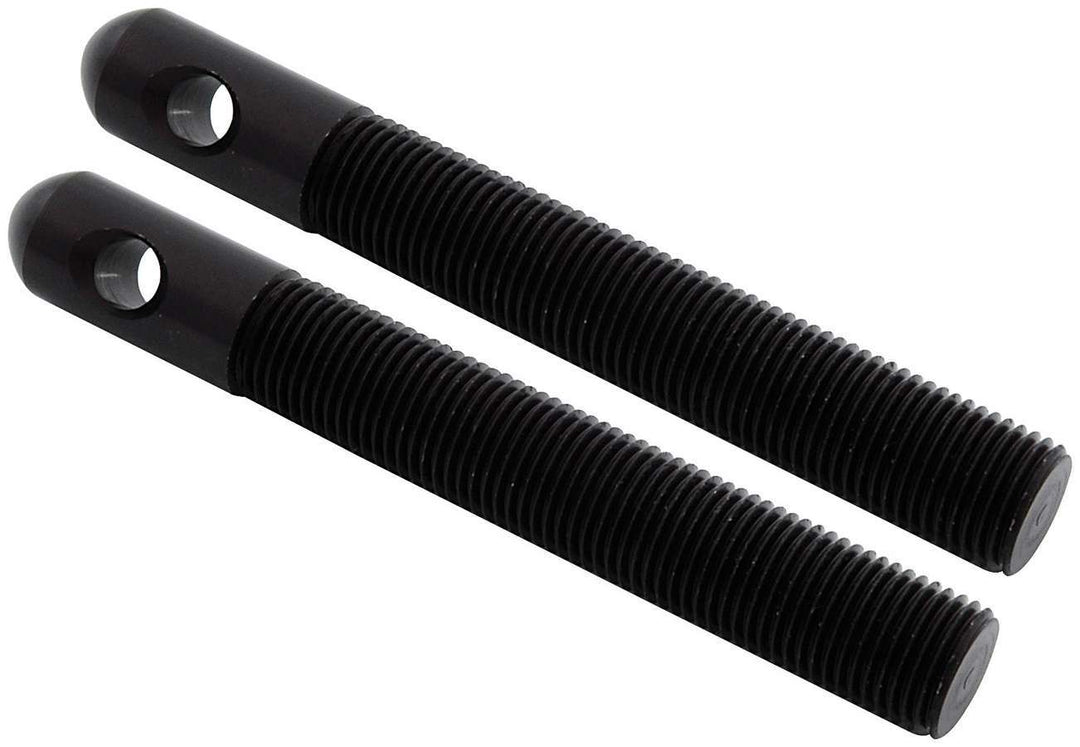 ALLSTAR PERFORMANCE Alum Hood Pins 1/2in 1/4in Holes Black 2pk (ALL18511)