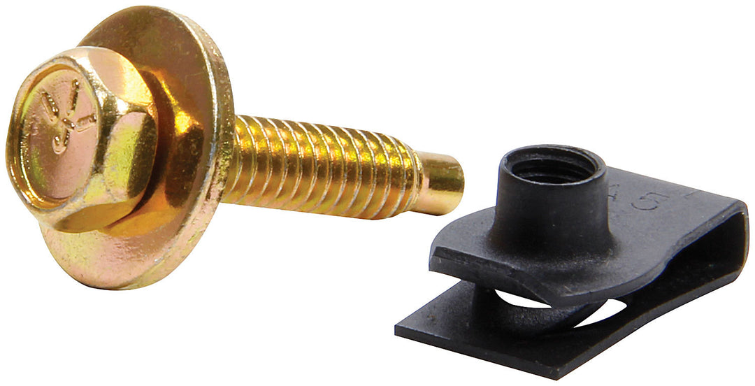 ALLSTAR PERFORMANCE Body Bolt Kit w/ Clips 50pk Gold (ALL18559-50)