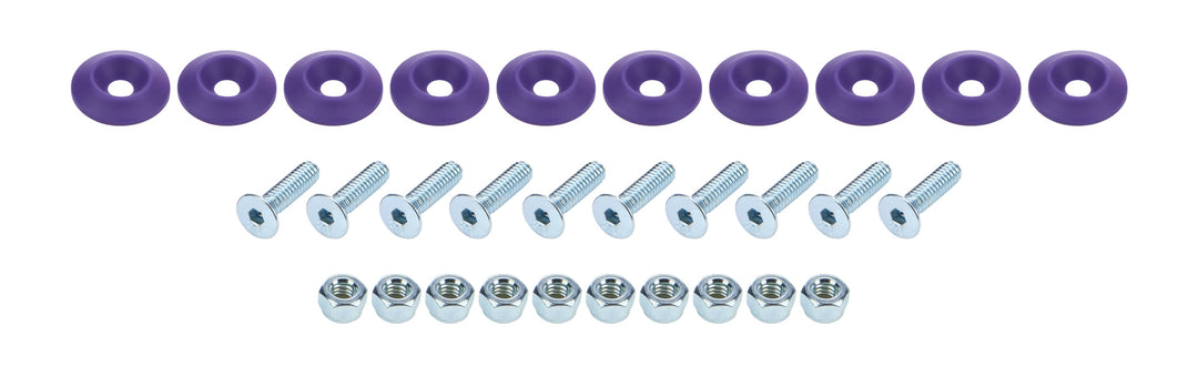 ALLSTAR PERFORMANCE Countersunk Bolt Kit Purple 10pk (ALL18687)