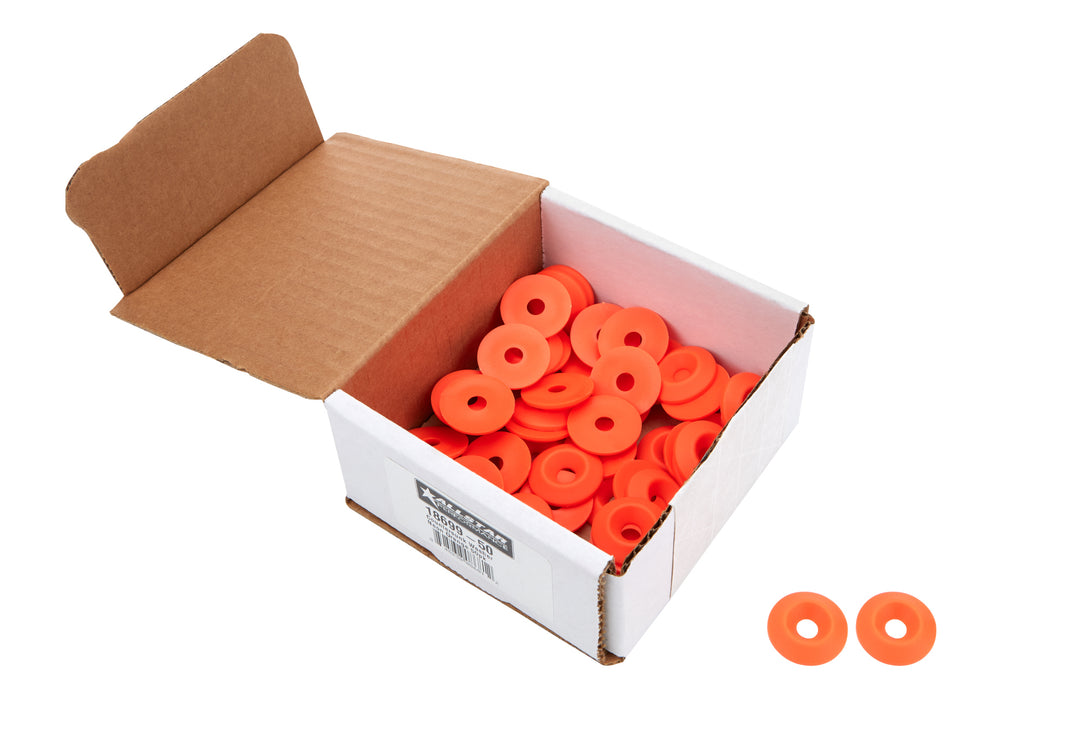 ALLSTAR PERFORMANCE Countersunk Washer Fluorescent Orange 50pk (ALL18699-50)