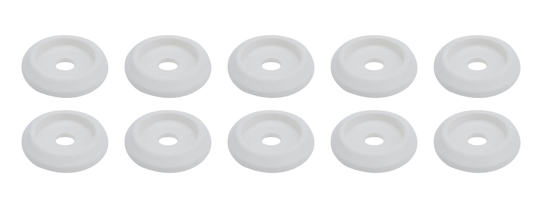 ALLSTAR PERFORMANCE Body Bolt Washer Plastic White 10pk (ALL18846)