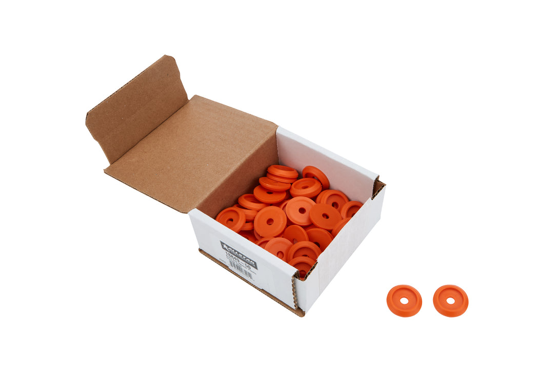 ALLSTAR PERFORMANCE Body Bolt Washer Plastic Orange 50pk (ALL18849-50)