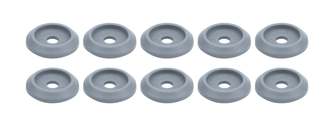 ALLSTAR PERFORMANCE Body Bolt Washer Plastic Silver 10pk (ALL18850)