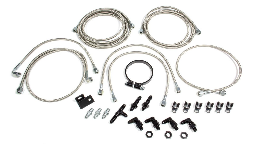 ALLSTAR PERFORMANCE Dirt Car Brake Line Kit LM Aftermarket Calipers (ALL42054)