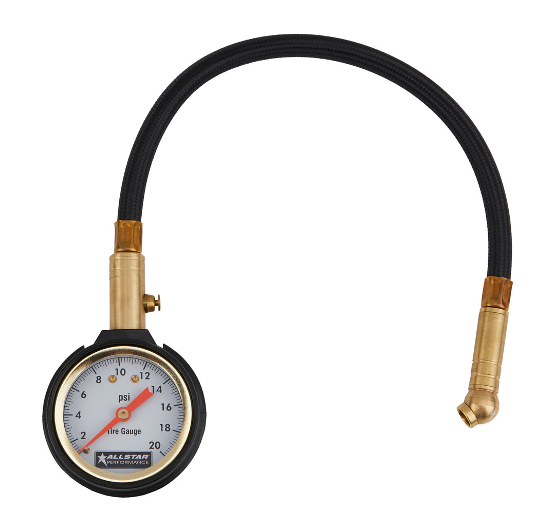 ALLSTAR PERFORMANCE Tire Pressure Gauge 0-20 PSI (ALL44076)