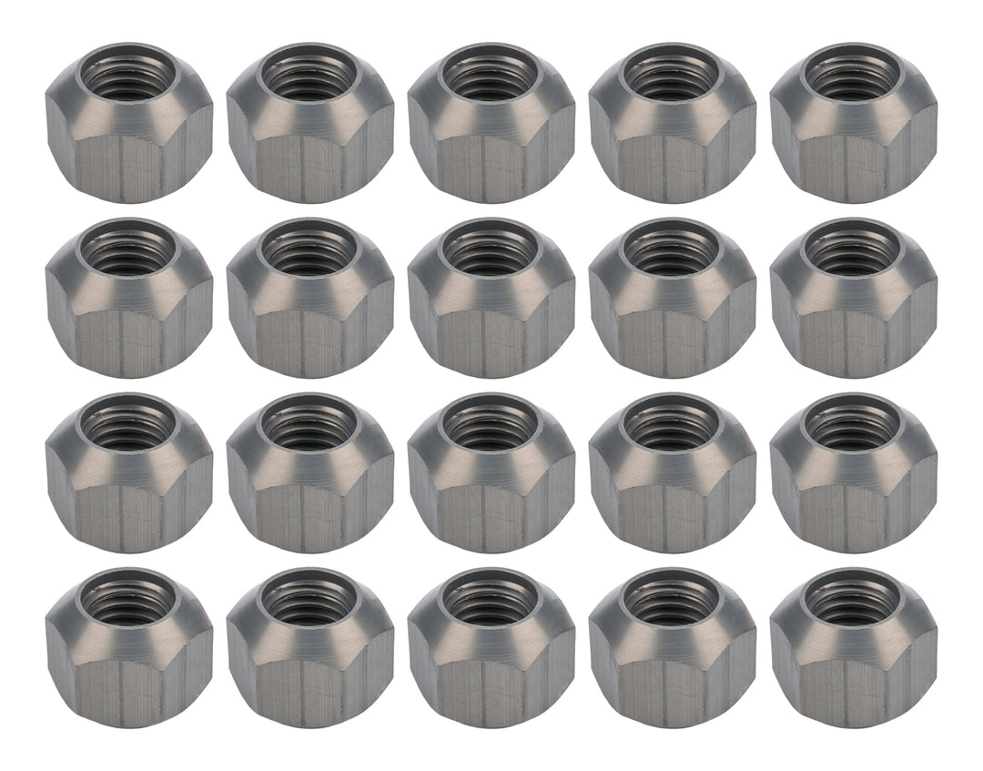 ALLSTAR PERFORMANCE Lug Nuts 5/8-11 Alum HC Dbl Chamfer 20pk (ALL44097-20)