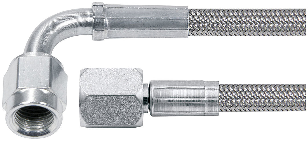 ALLSTAR PERFORMANCE 15in #4 Line -4 Str/-4 90 Deg Tube Style (ALL46404-15)
