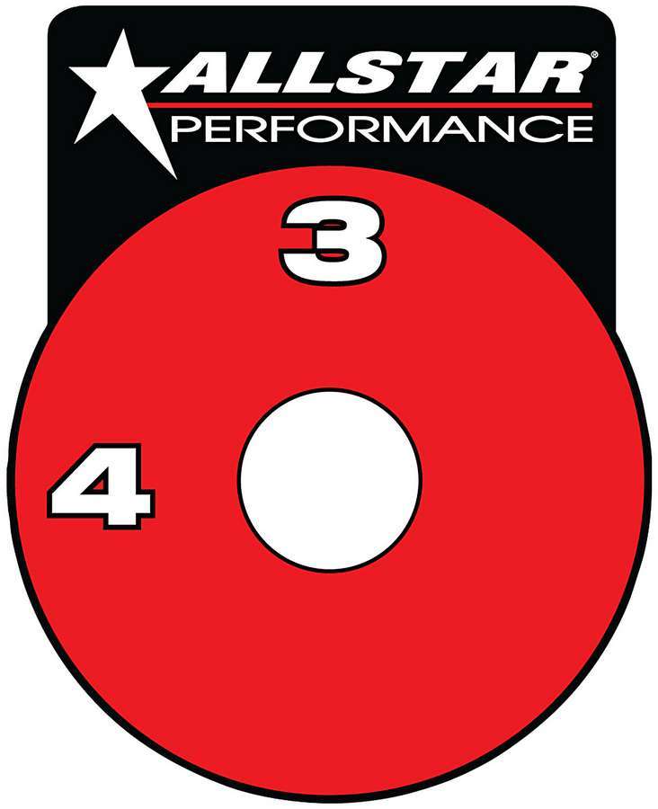 ALLSTAR PERFORMANCE RF Brake Shut-Off Valve Decal (ALL48011)