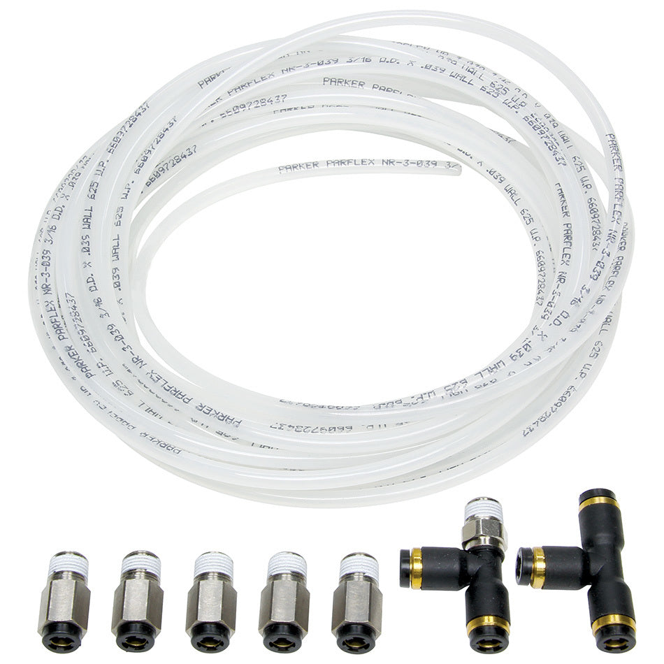 ALLSTAR PERFORMANCE Nylon Brake Line Kit for use w/o Gauges (ALL48018)