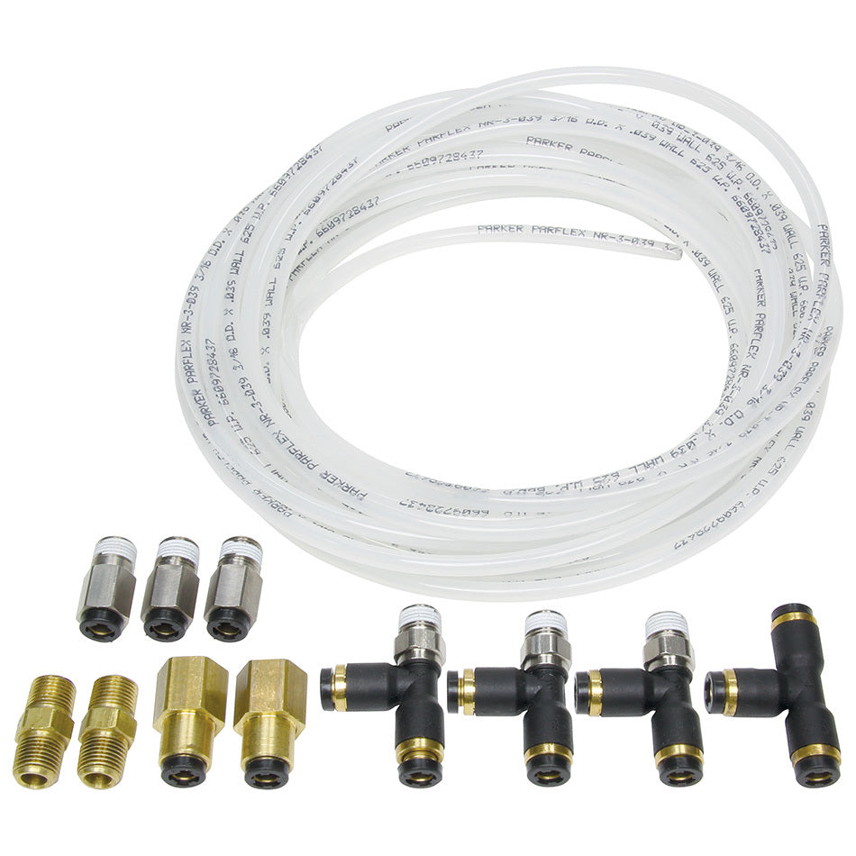 ALLSTAR PERFORMANCE Nylon Brake Line Kit for use w/ Gauges (ALL48019)