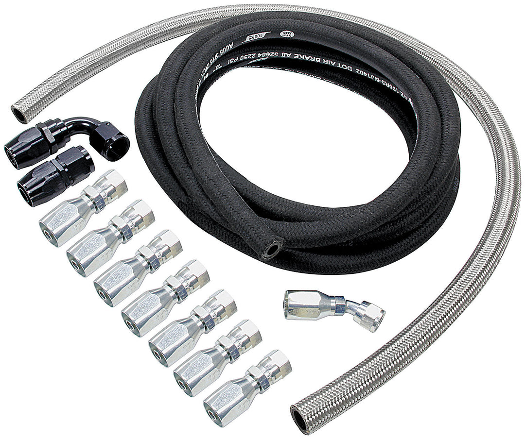 ALLSTAR PERFORMANCE Power Steering Hose Kit Rack Front (ALL48200)