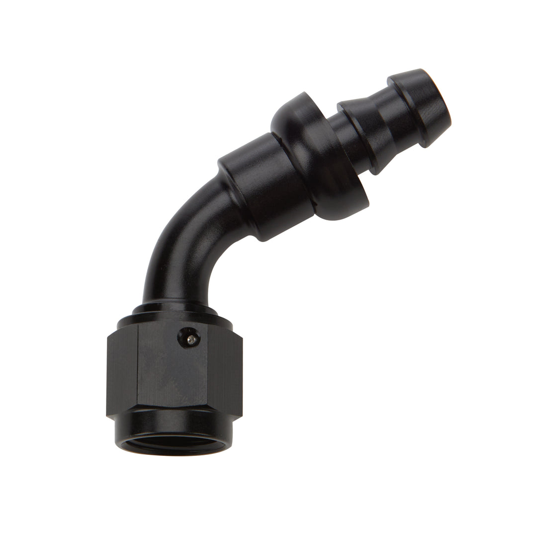 ALLSTAR PERFORMANCE Pushlock Hose End Black 60 Deg Elbow -16 (ALL49446)