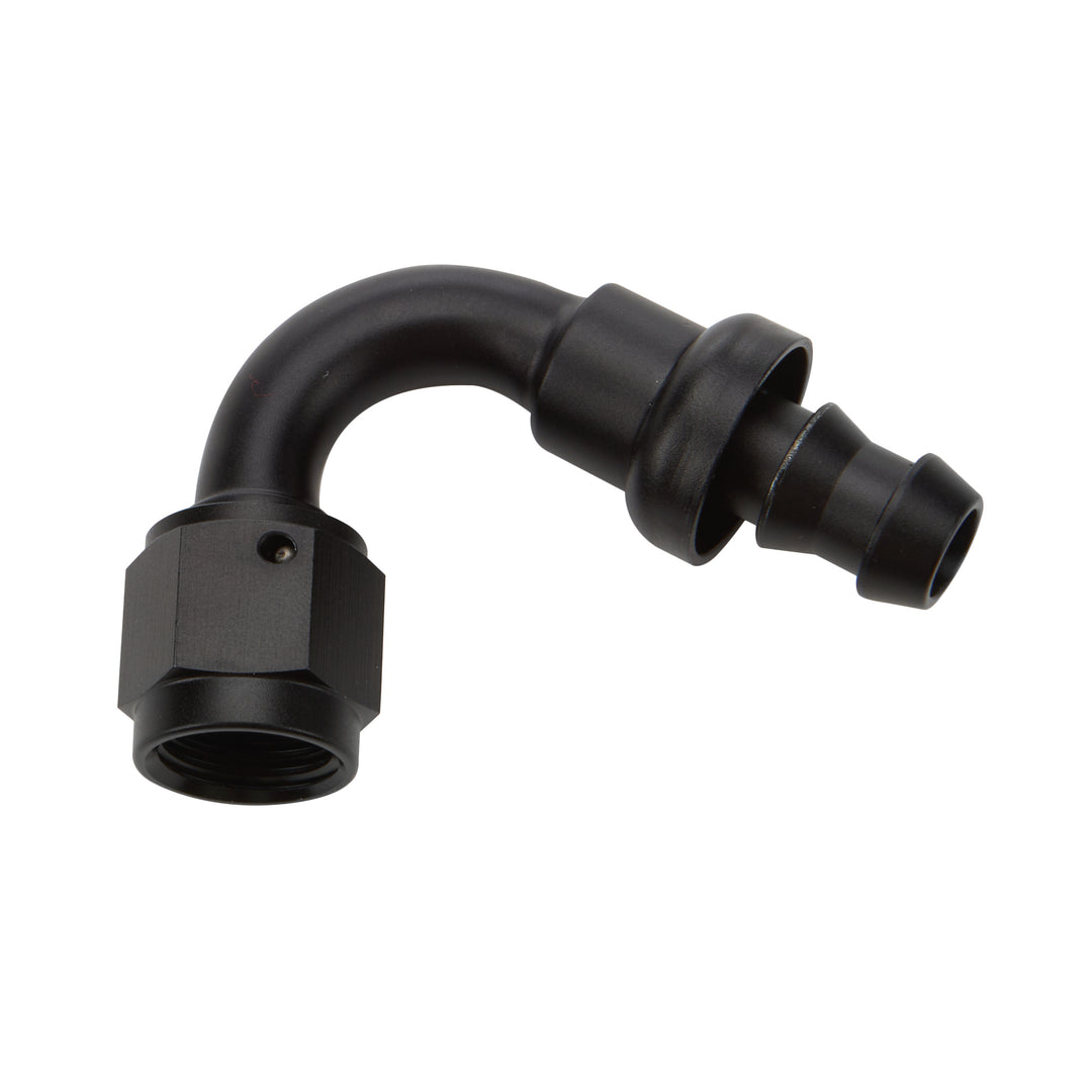 ALLSTAR PERFORMANCE Pushlock Hose End Black 120 Deg Elbow -16 (ALL49466)