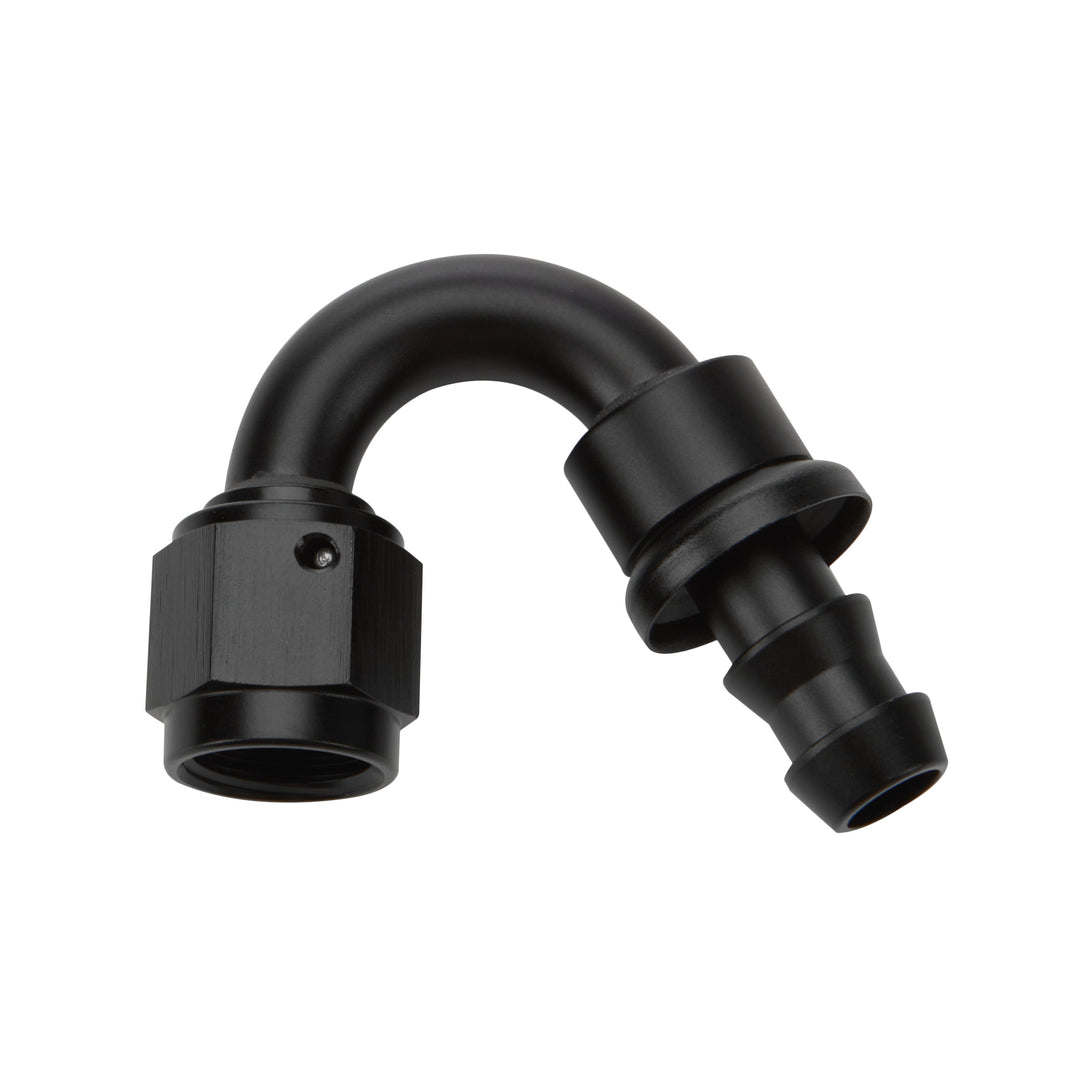 ALLSTAR PERFORMANCE Pushlock Hose End Black 150 Deg Elbow -16 (ALL49476)