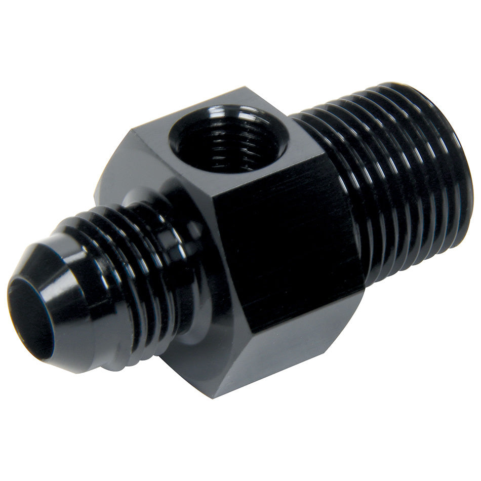 ALLSTAR PERFORMANCE Gauge Adapter 3/8in NPT x -6 Male x 1/8in NPT (ALL49763)
