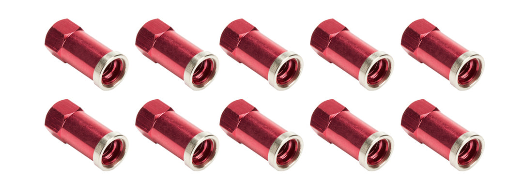 ALLSTAR PERFORMANCE QC Cover Nuts Long Red 10pk (ALL72061)
