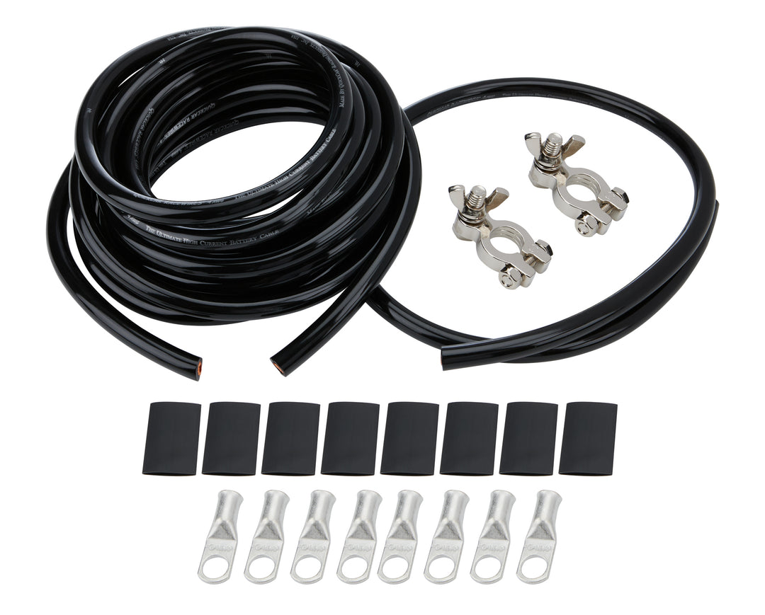 ALLSTAR PERFORMANCE Battery Cable Kit 4 Ga. 1 Battery All Black (ALL76115)