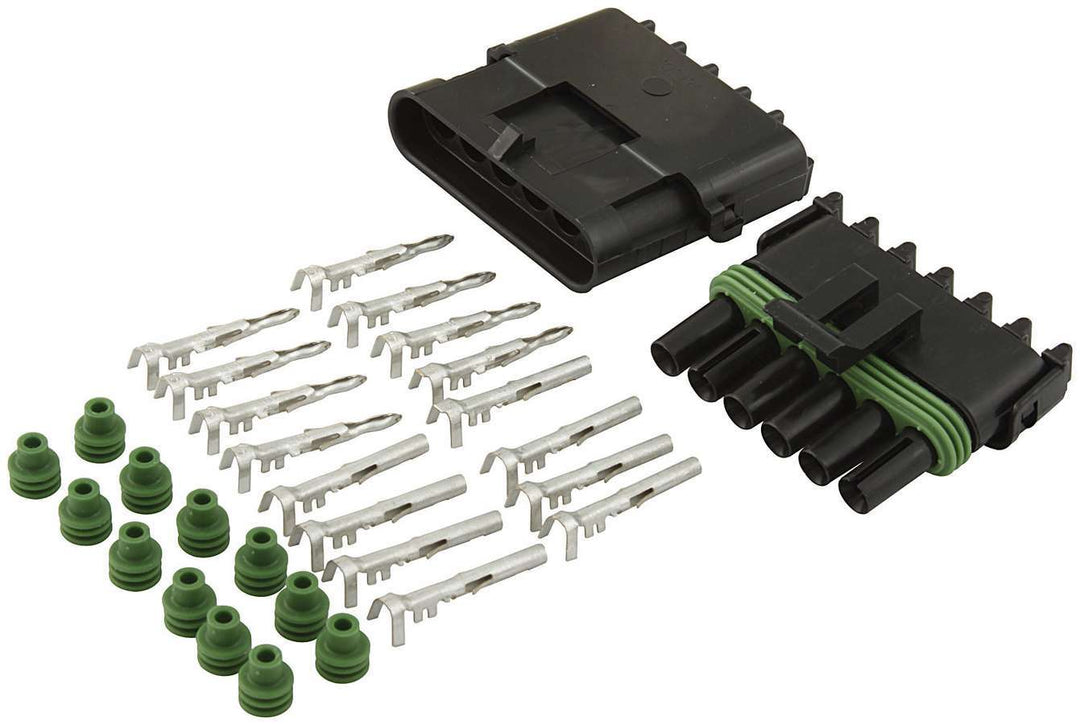 ALLSTAR PERFORMANCE 6-Wire Weather Pack Connector Kit (ALL76270)