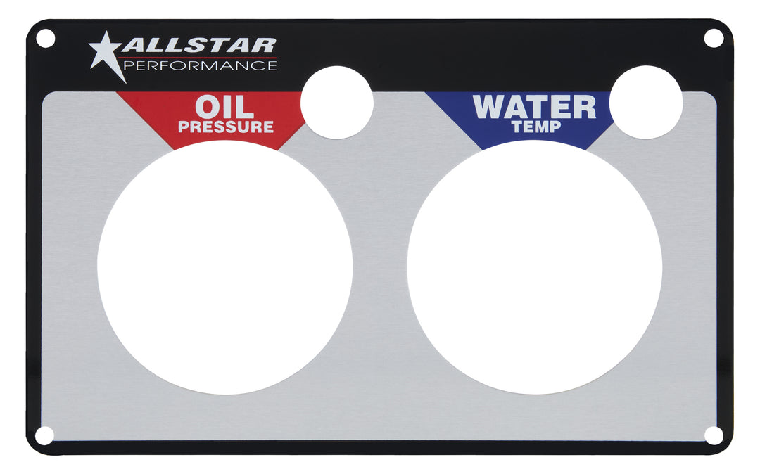 ALLSTAR PERFORMANCE 2 Gauge Panel Plate OP/WT (ALL80125)