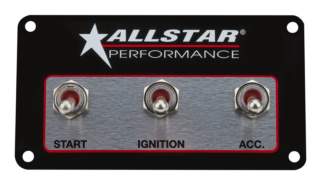 ALLSTAR PERFORMANCE Weatherproof Switch Panel Three Switches (ALL80165)