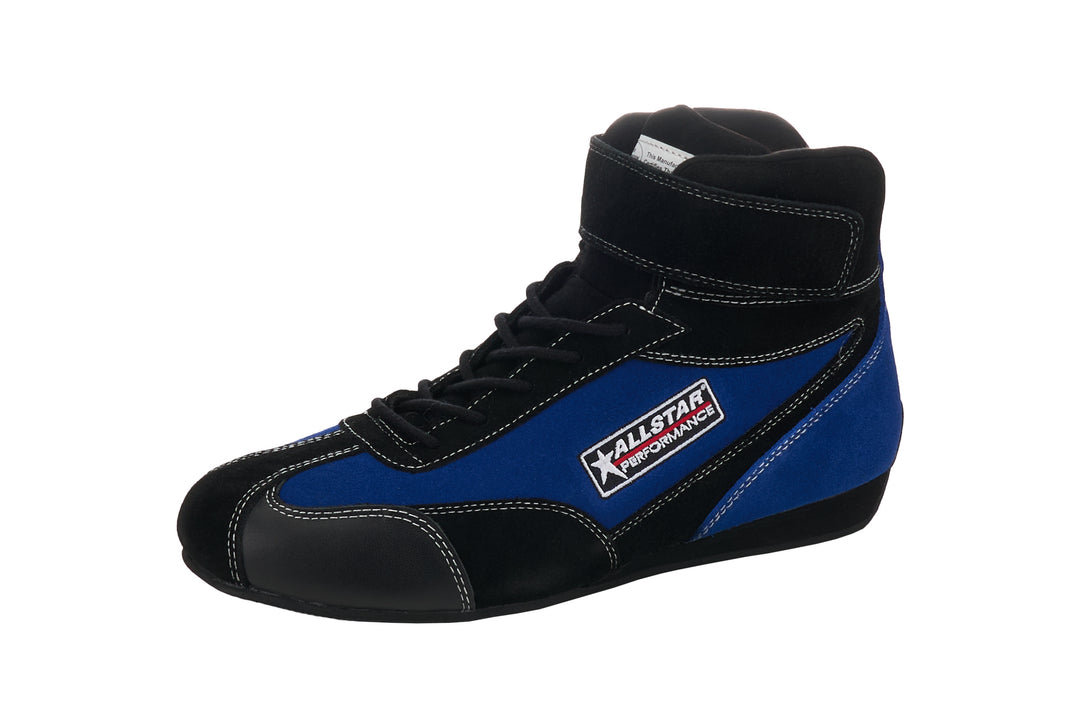 ALLSTAR PERFORMANCE Driving Shoes Black/Blue SFI3.3/5 Pro Series 8.0 (ALL918224)
