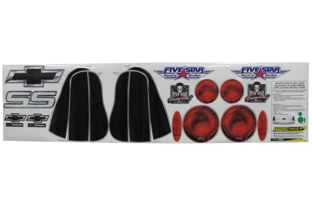 00 M/C Tailight Decals 
