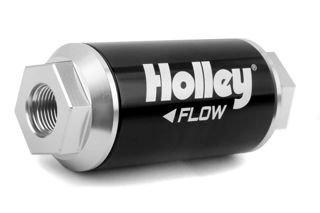 HOLLEY Billet HP Fuel Filter - -8an 10-micron 175GPH (HLY162-554)